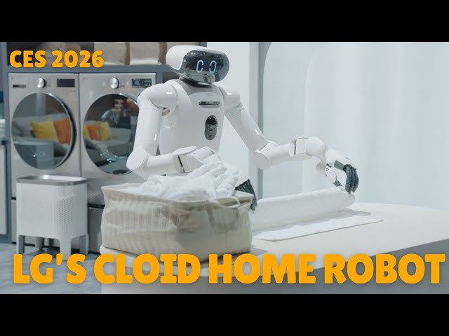 We get up close to LG CLOiD Home Robot at CES 2026