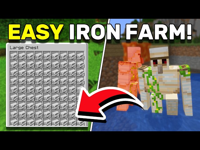 EASY DAY 1 Iron Farm! - Minecraft Java 1.21/26.1+