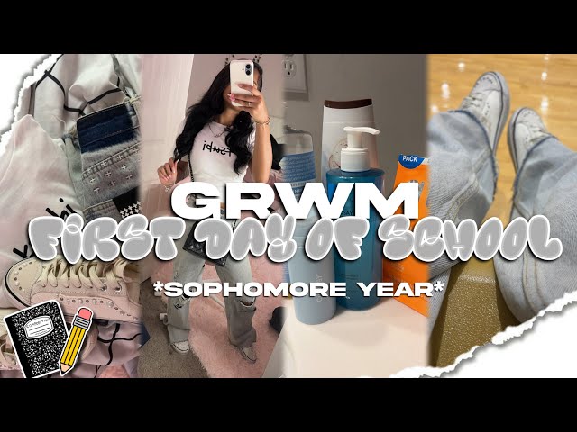 GRWM for the first day of school *sophomore year*
