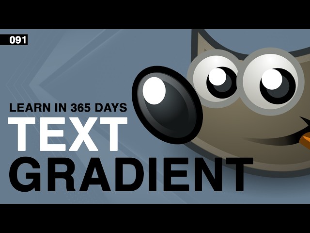How to Add a Gradient to Text in Gimp