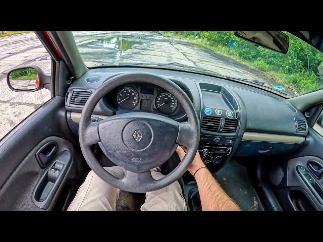 2004 Renault Clio II [1.1 58HP] |0-100| POV Test Drive #1743 Joe Black