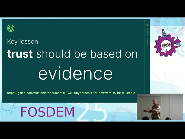 'The Trustable Software Framework' by Paul Sherwood, FOSDEM 2025