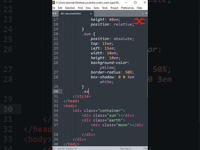 Solar System _ HTML CSS @code @CodeWithHarry  @codestepbystep  @code