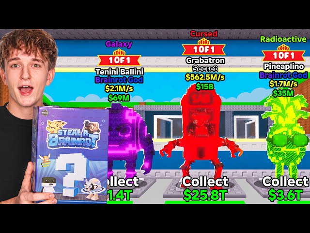 Opening DLC Boxes During Admin Abuse to Create 1 of 1 Brainrots!