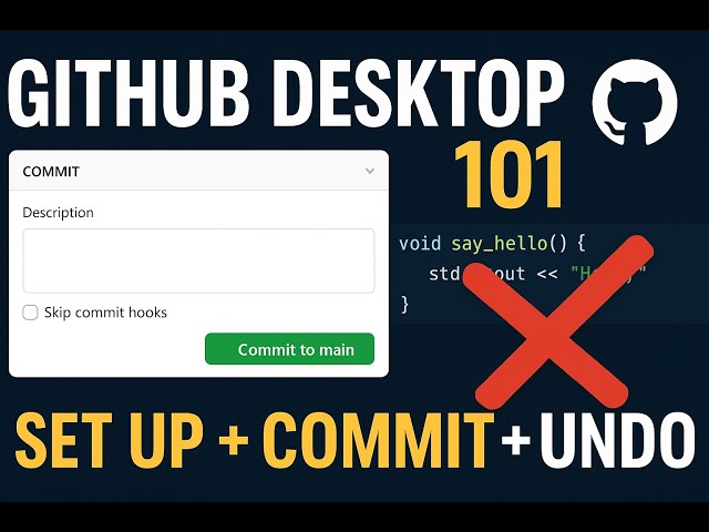 GitHub Desktop Tutorial | Set Up Repo, Commit & Discard Changes