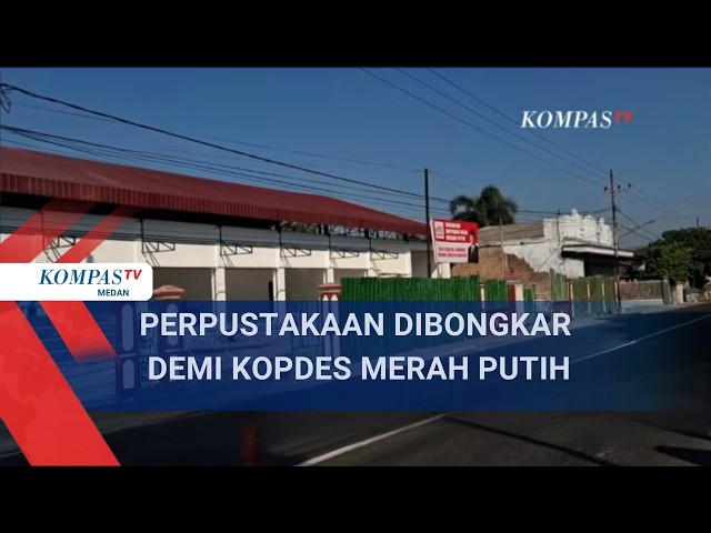 School Library Demolished for Merah Putih Village Cooperative