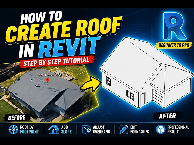 How To Model A Roof In Revit | Complete Roof Design Workflow For Beginners