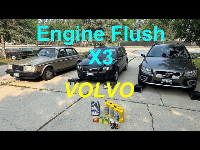 Engine flush on all three Volvo's! Good idea? Or not so much.