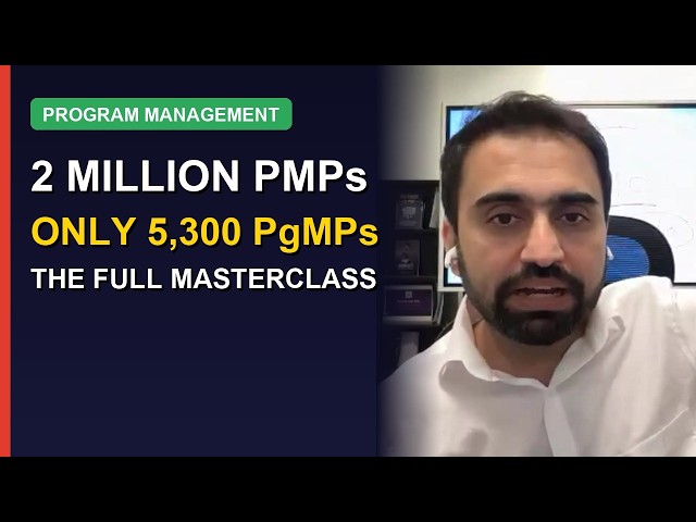 Only 5,300 PgMPs In The World — Full Masterclass | PgMP 2026
