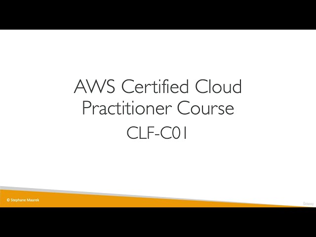 Course Introduction | AWS Certified Cloud Practitioner Course CLF-C01
