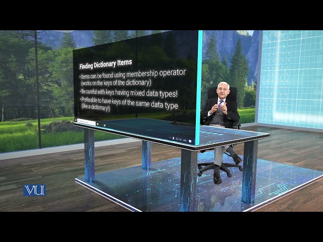 Finding Dictionary Items | Programming Using Python | CS306_Topic080