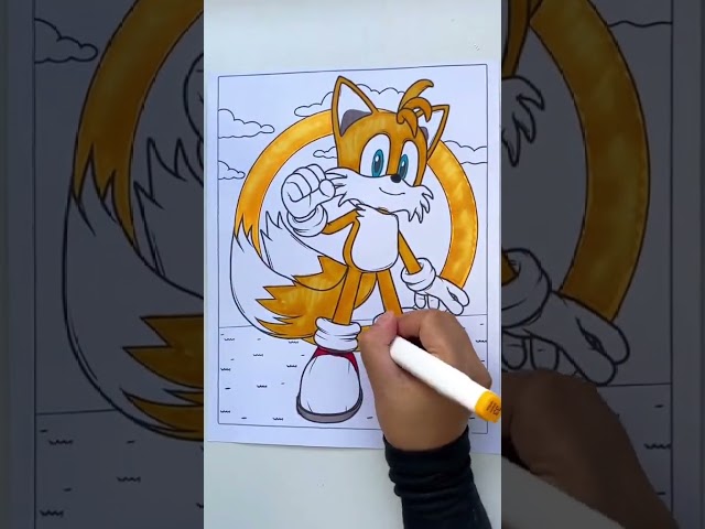 Sonic Coloring Pages (So Cool!) #shorts