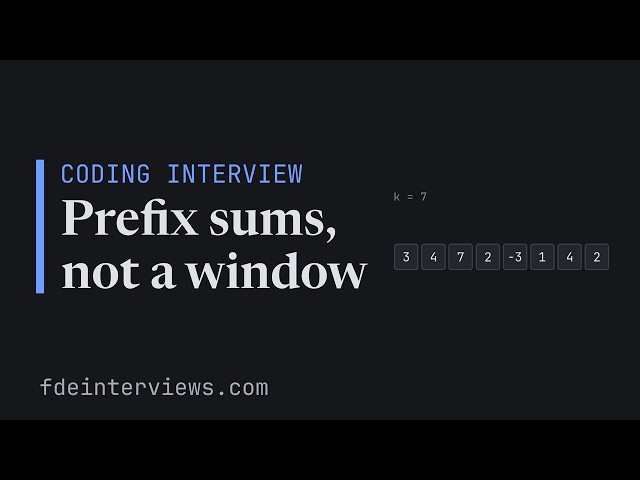 Subarray sum equals K: why sliding window fails, and the prefix-sum hashmap