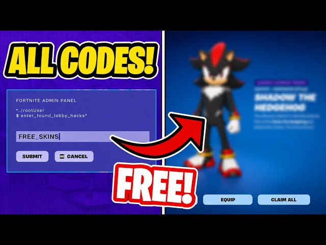 BEST ADMIN PANEL CODES IN FORTNITE! (HOW TO GET ALL FREE SKIN LOBBY HACK CODES)