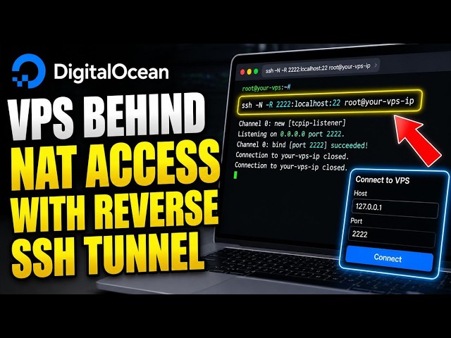 How to connect to a VPS behind NAT using reverse SSH tunnel - Detailed Guide