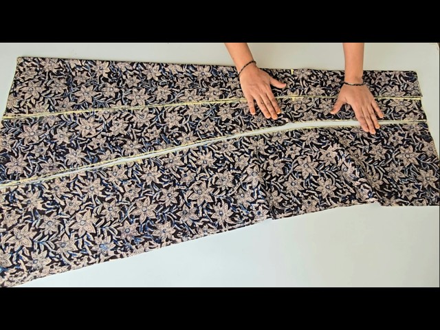 10 Panel Kurta Cutting and Stitching | Anarkali Kurti cutting and stitching