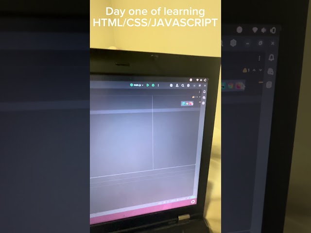 Day 1 of learning html #programming #html #javascript #youtubeshort #coding