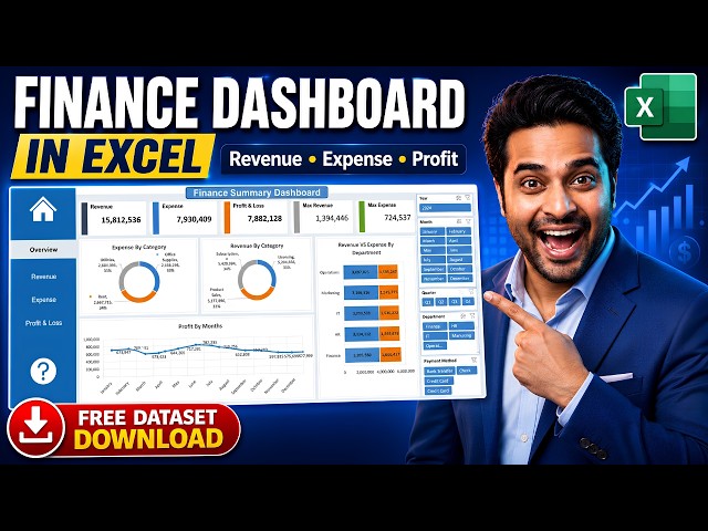 Finance Dashboard in Excel | Complete Financial Reporting Dashboard Tutorial