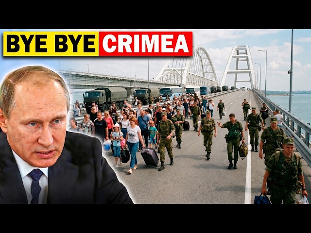 Russians Are Leaving Crimea... The $4 Billion Kerch Bridge Just Turned Into an Escape Pipe...