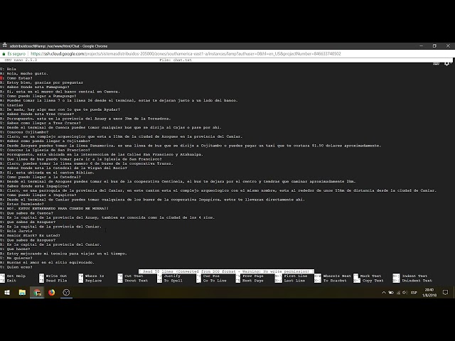 Chatbot con Python y PHP