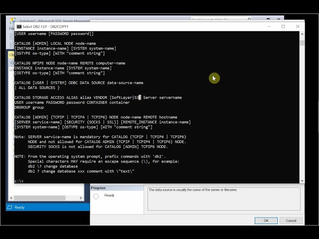 Create a linked server from SQL Server to Db2 via IBM Db2 OLE DB provider