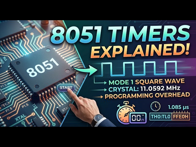 8051 Timer Programming: Mode 1, Delay Calculation & Square Wave Frequency