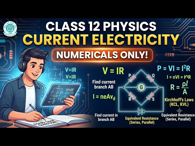 Class 12/ Physics/ Chapter -3/ Current electricity/ board based numericals