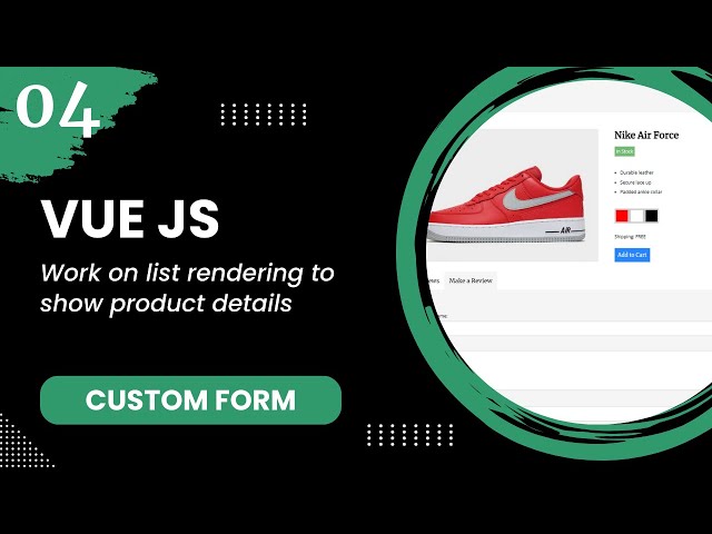 Vue 2 Basics #4 - Work on list rendering to show product details