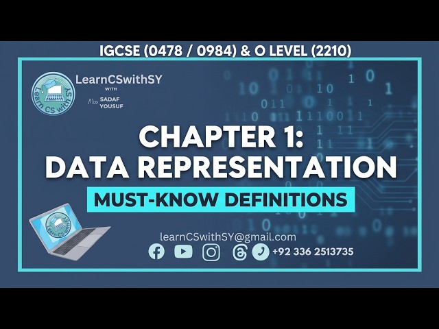 Important terms defined-Chapter 1(Data representation) IGCSE (0478/0984) & O Level Computer Science