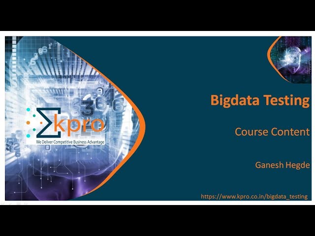Bigdata Testing