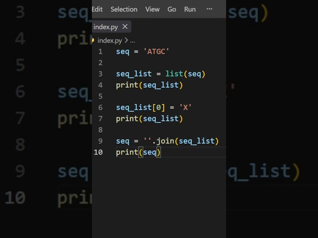 Python Strings Are Immutable - How to Modify a String Using a List 🐍