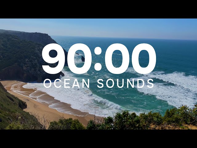 90 Minute Timer for Deep Focus | Ocean Sounds to Power Through Tasks