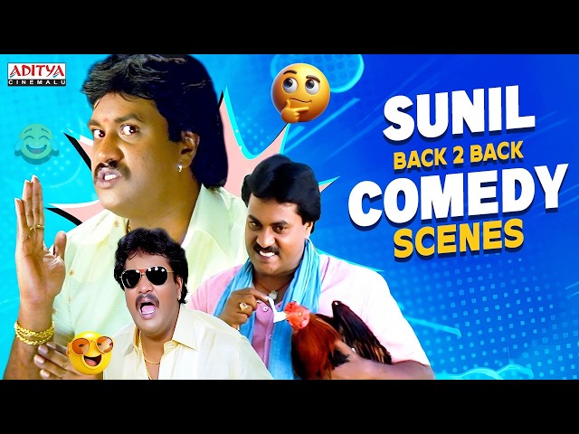 Sunil Comedy Scenes Telugu | Back to Back Comedy Movie Scenes | Telugu Movies | Aditya Cinemalu