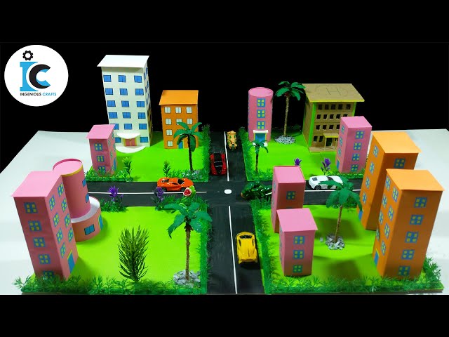 DIY Miniature Modern City With Origami Paper-Mini Eco City