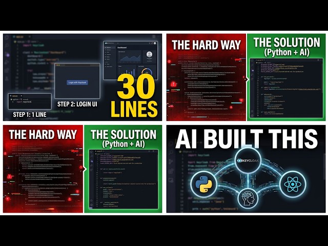 Keycloak + Python (React app) in ~30 Lines — Built Live with an AI Agent (Part 2)