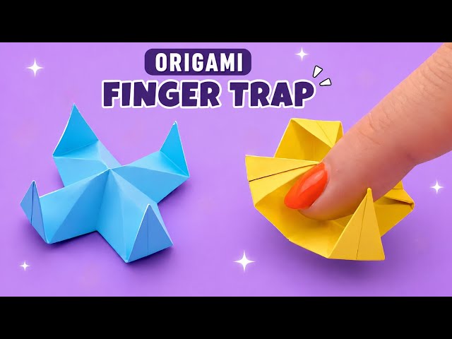 Origami DIY Paper Finger Trap 🫰 | Easy & Satisfying Tutorial!