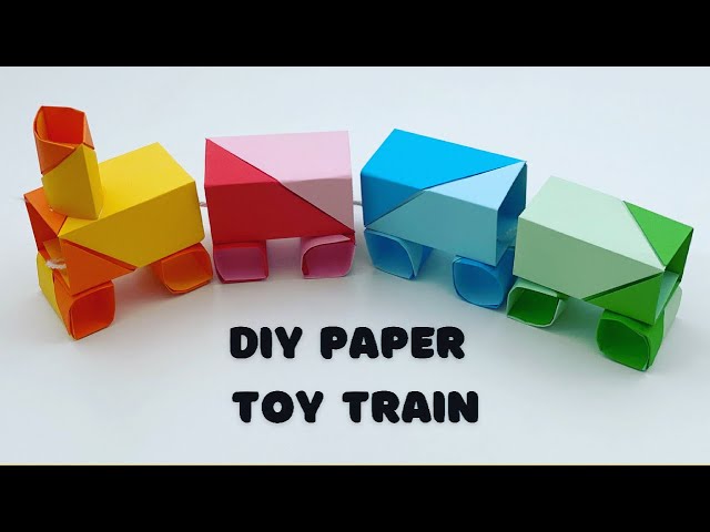How To Make Moving Paper  Train Toy For Kids / Nursery Craft Ideas / Paper Craft Easy / KIDS crafts