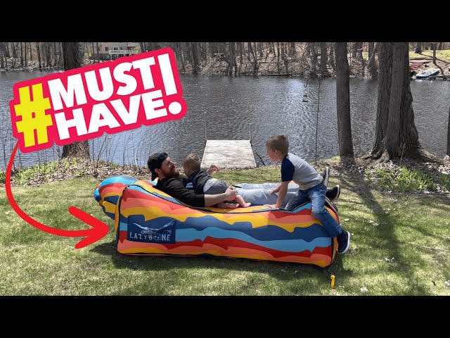 No Pump? No Problem! CHILLBO Lazy Bone Inflatable Couch Sets Up in Seconds