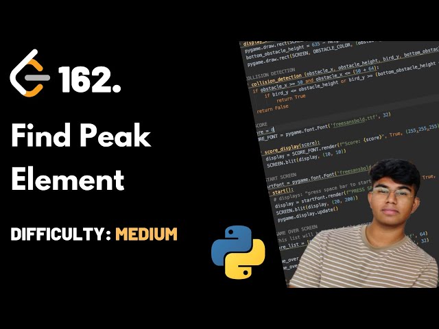 Find Peak Element | LeetCode 162 | Theory + Python