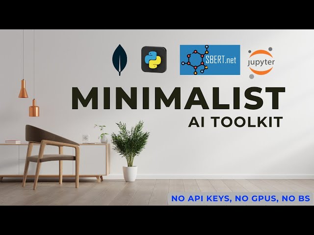 Minimalist AI Toolkit - No API Keys, No GPUs, No BS