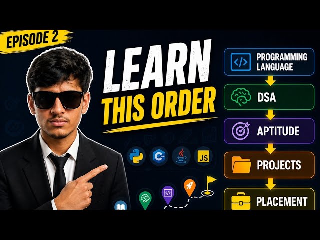 PLACEMENT ROADMAP | WHAT TO LEARN FIRST, SECOND & THIRD (DON'T WASTE YOUR TIME ⏱️ )