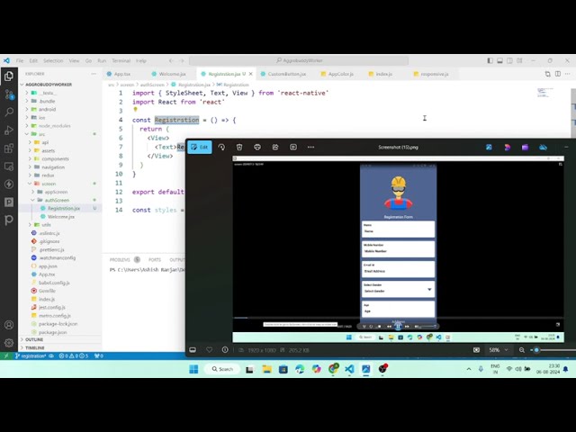 React Native User Registration | Modals, Icons, Animations, Camera & Gallery | Aggrobuddy Worker App