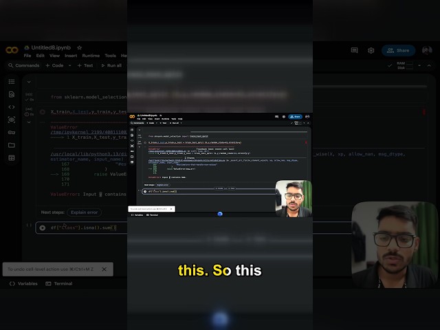 Fix 'this' Variable Error in R Train/Test Split #Shorts #Rprogrammingerror #Rdrop_na