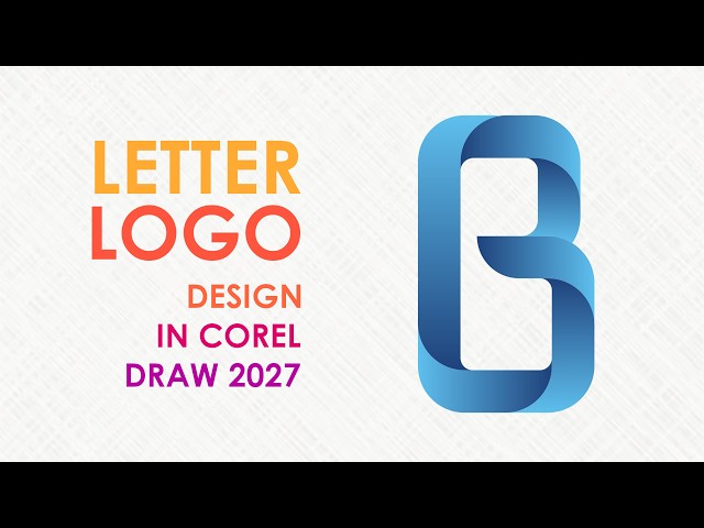 Create B Luxury  Logo in CorelDRAW | Hospital Logo Design Tutorial | Easy Graphics