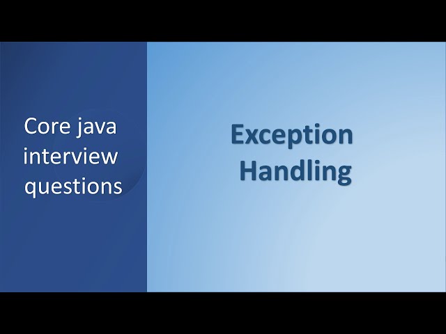 Exception handling in java | Checked & Unchecked exceptions | Exception hierarchy | Multiple catch