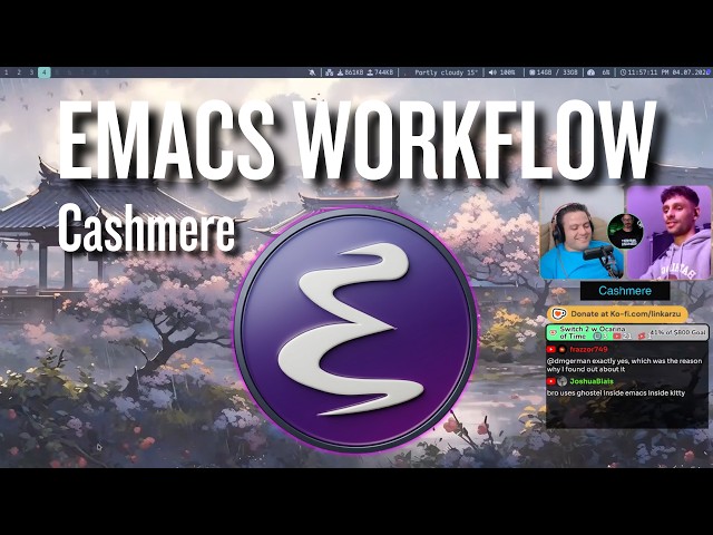 Cashmere’s Emacs Workflow: Denote, Org, and Terminal Emacs