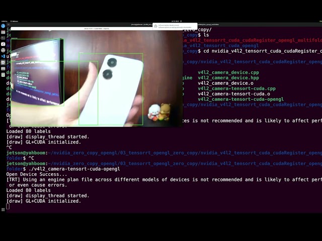 CUDA Zero-Copy Camera Pipeline Demo | TensorRT + OpenGL + V4L2