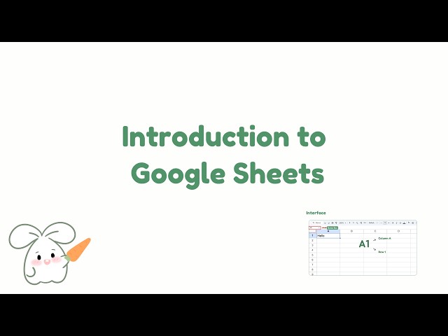 Lesson 1: Google Sheets for Beginners | Introduction & Full Interface Guide