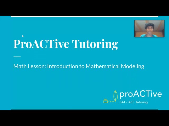 Mathematical Modeling #1 | SAT & ACT Math | ProACTive Tutoring
