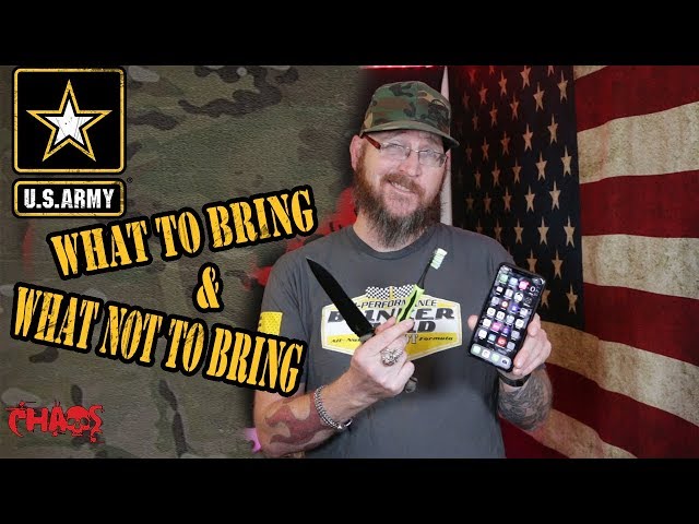 Army Basic Training packing list